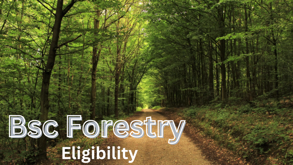 Bsc Forestry Eligibility