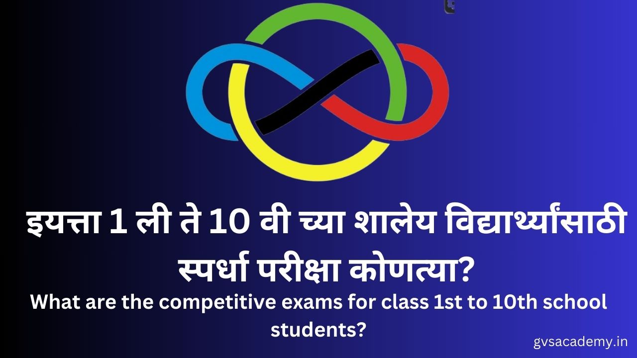 class 1st to 10th च्या शालेय विद्यार्थ्यांसाठी स्पर्धा परीक्षा कोणत्या? 