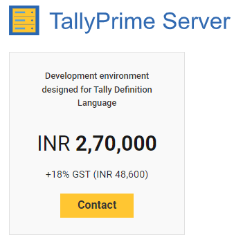 Tally Software and Price